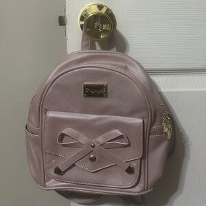 Ihayner Pink Backpack with Bow Accent